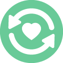 heart with two arrows icon